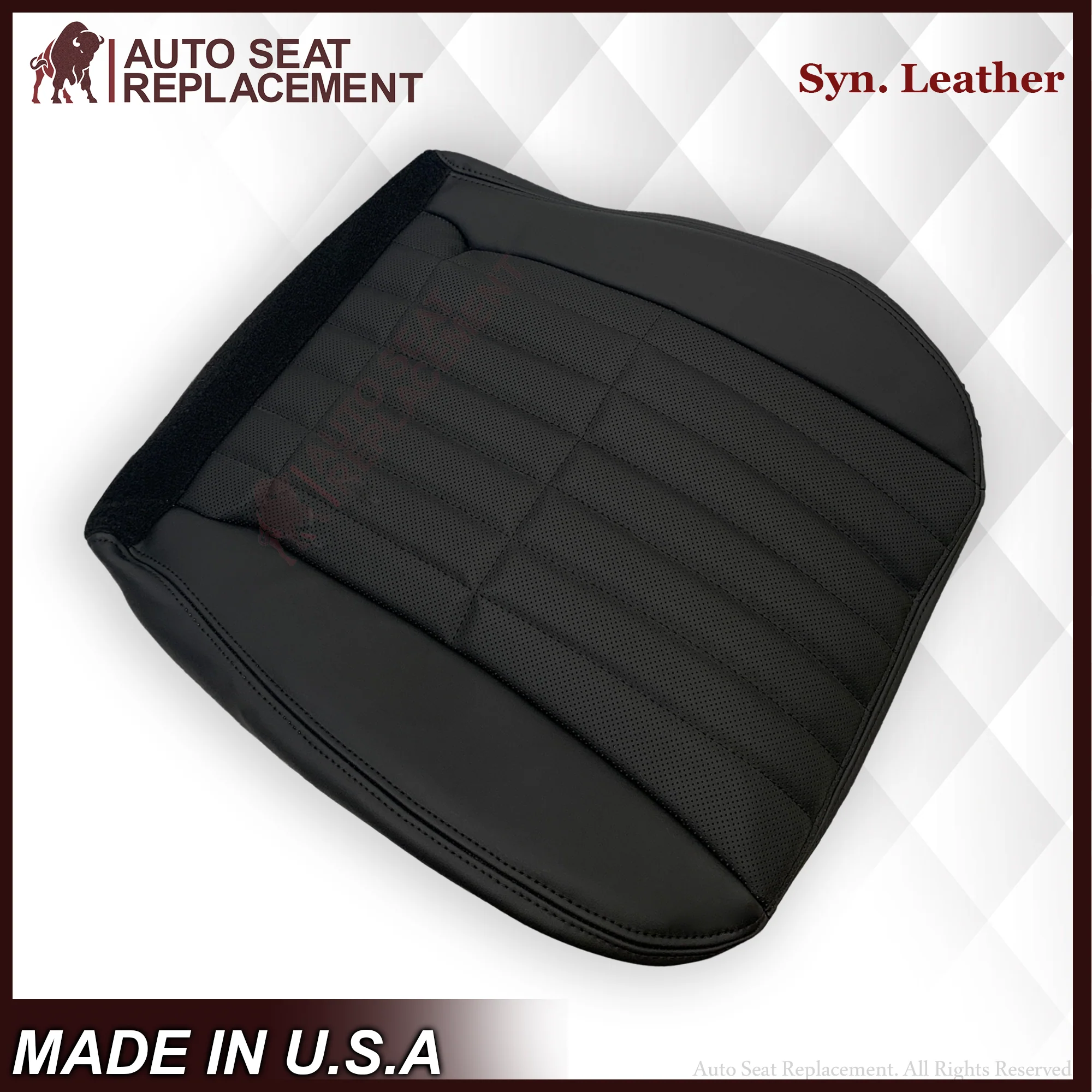 1997-2002 For Chevy Camaro SS Replacement Black Seat Covers In Synthetic Leather - Image 14