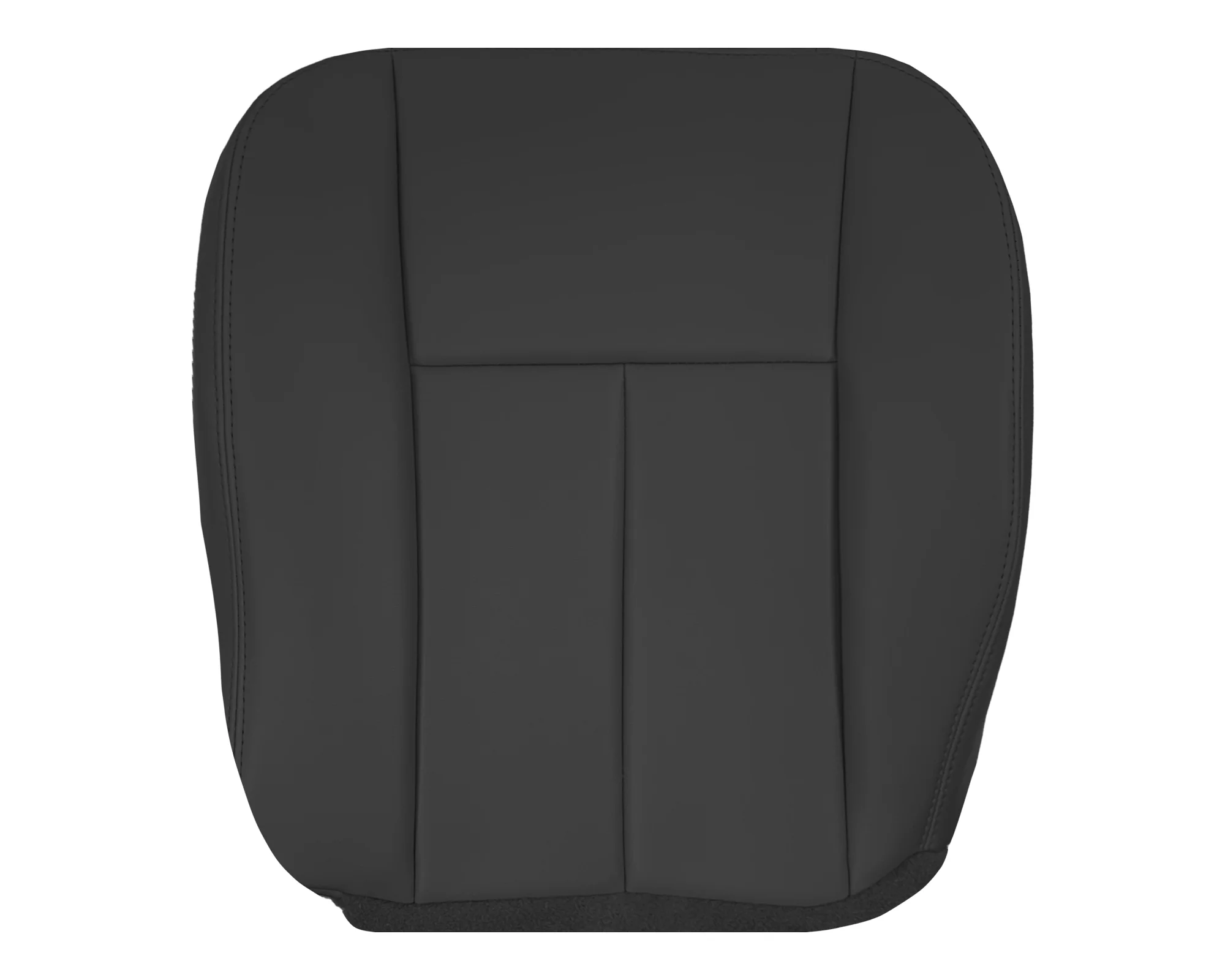 2005 to 2009 For Saab 9-7X SUV Front Base Bottom Syn. Leather Seat Cover In Black - Image 10