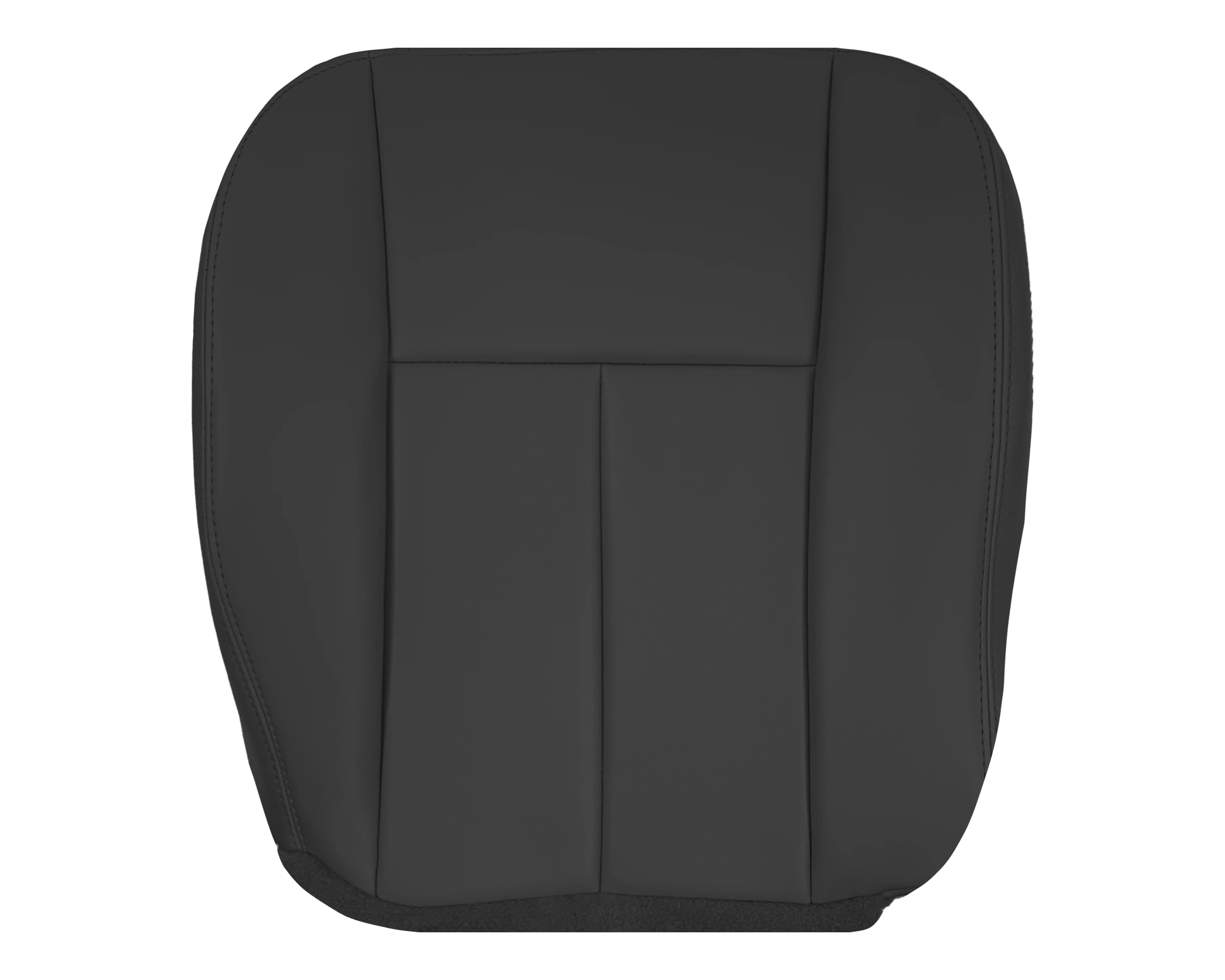 2005 to 2009 For Saab 9-7X SUV Front Base Bottom Syn. Leather Seat Cover In Black - Image 9