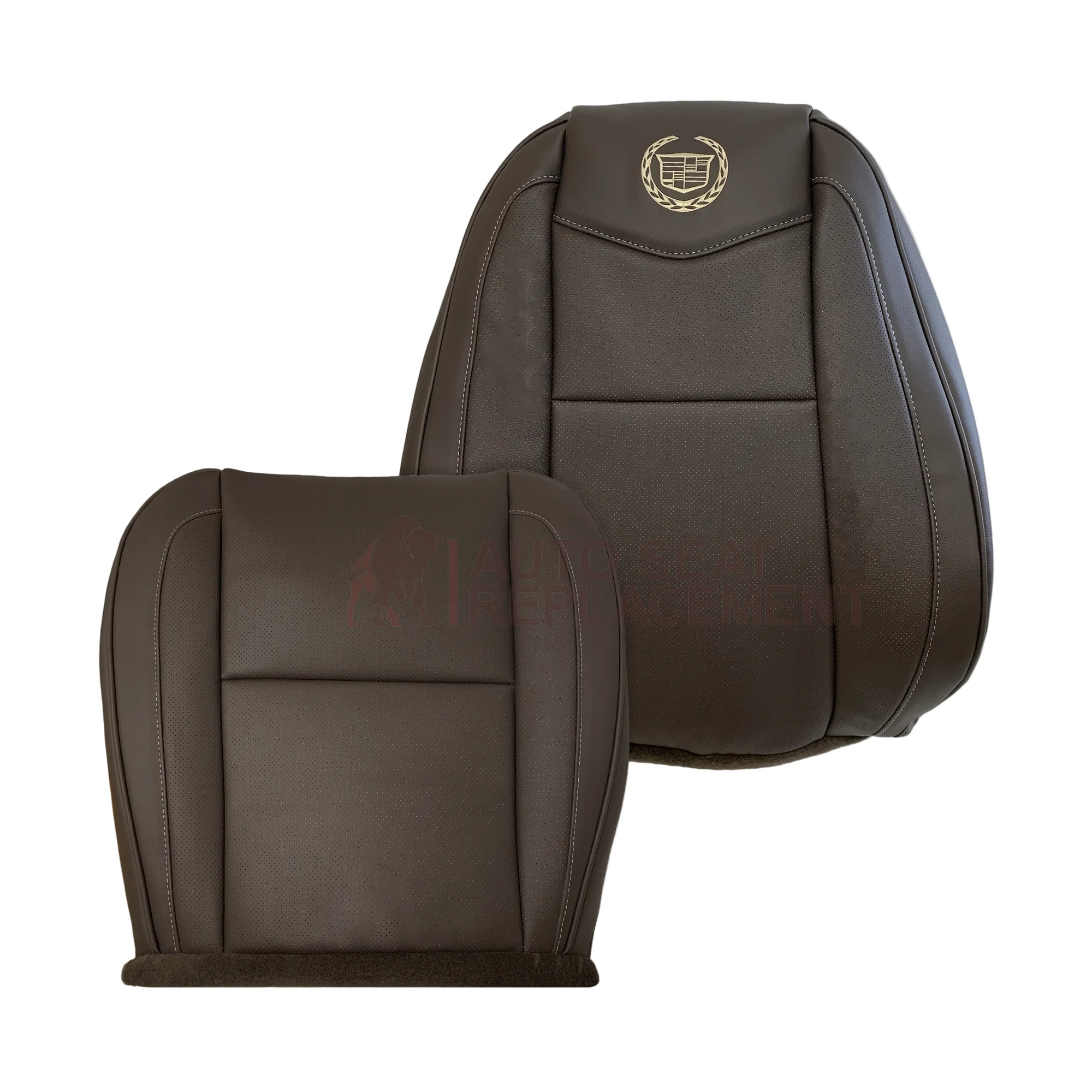 2007-2014 Cadillac Escalade Platinum Edition Replacement Synthetic Leather or Genuine Leather Seat Cover In Brown - Image 12