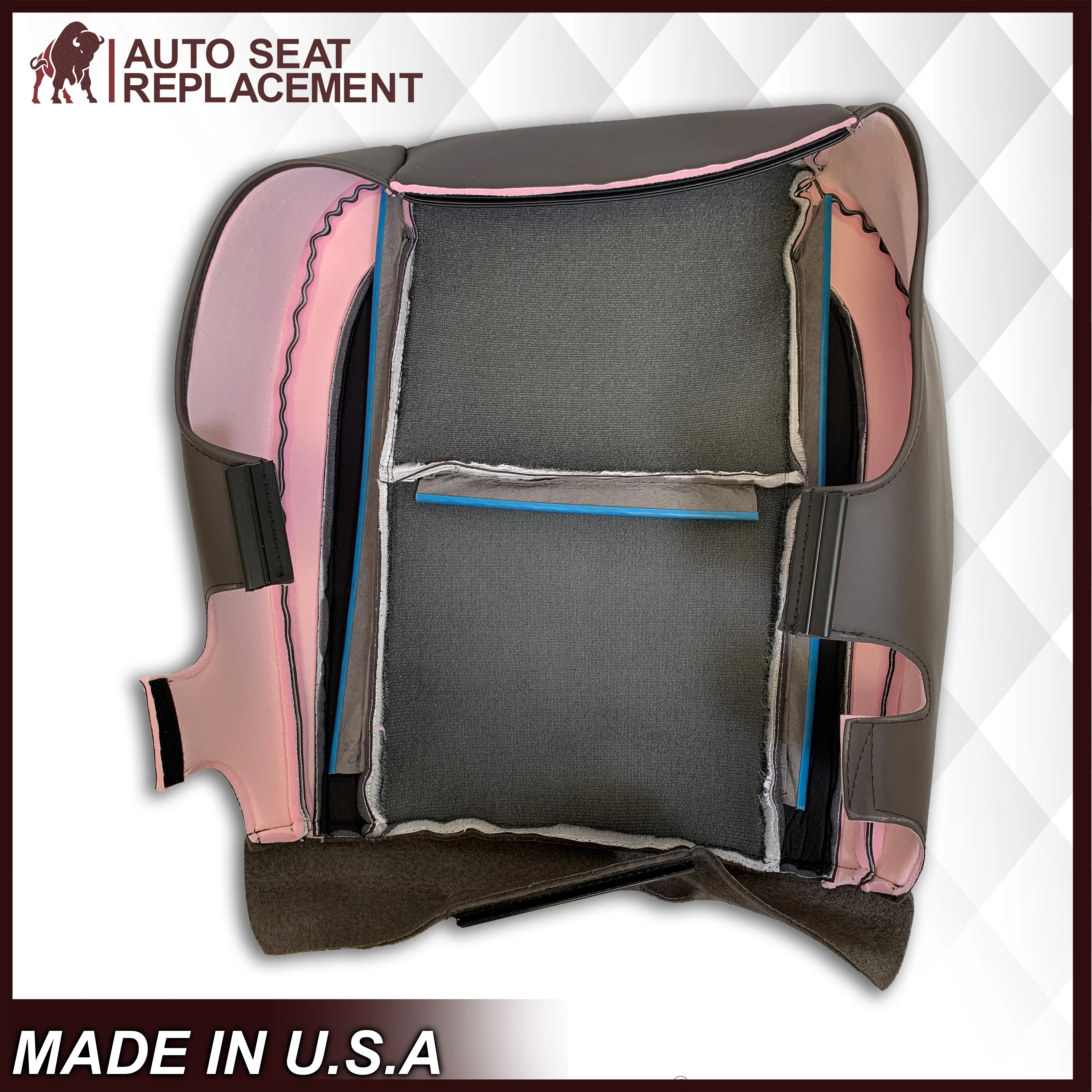 2007-2014 Cadillac Escalade Platinum Edition Replacement Synthetic Leather or Genuine Leather Seat Cover In Brown - Image 20