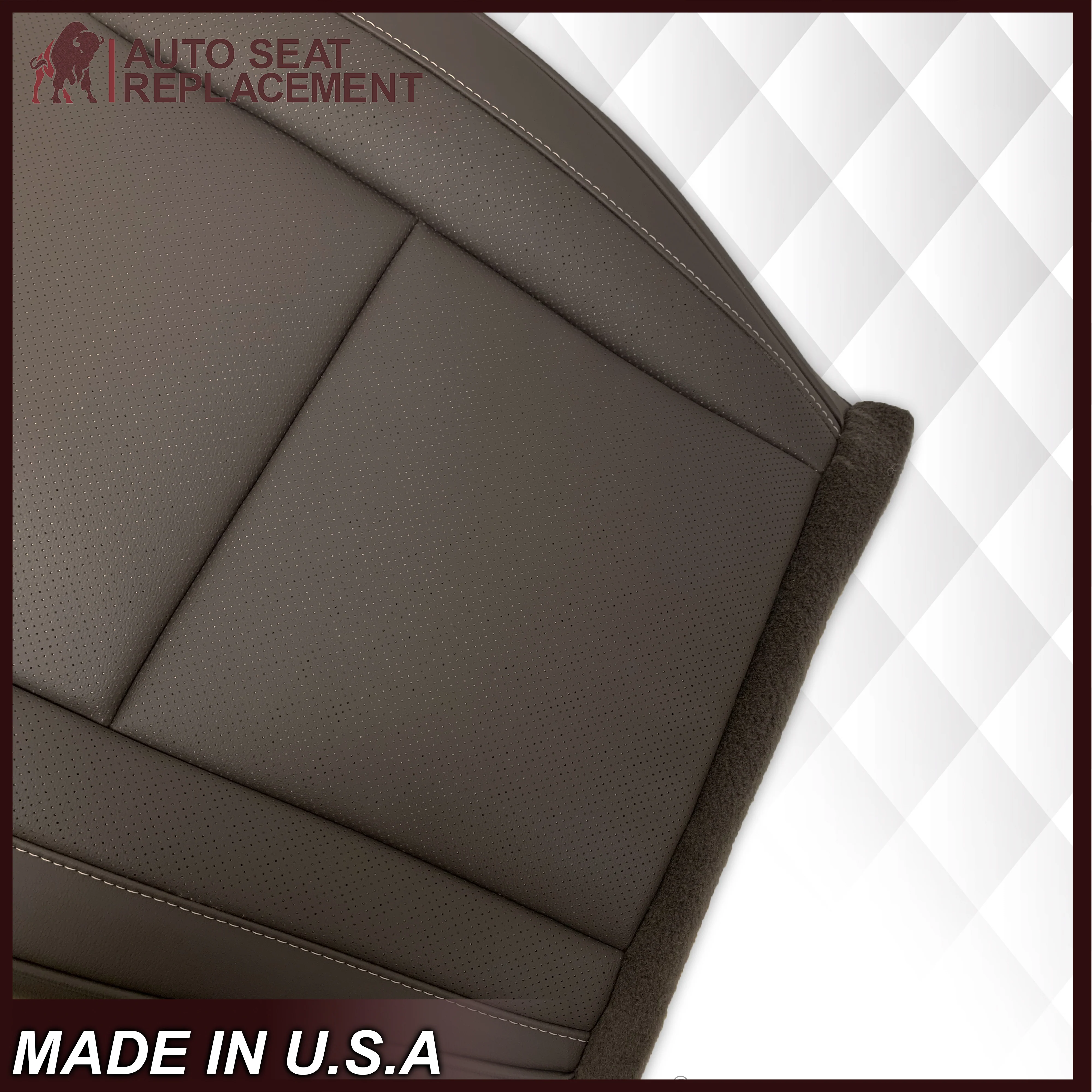 2007-2014 Cadillac Escalade Platinum Edition Replacement Synthetic Leather or Genuine Leather Seat Cover In Brown - Image 4