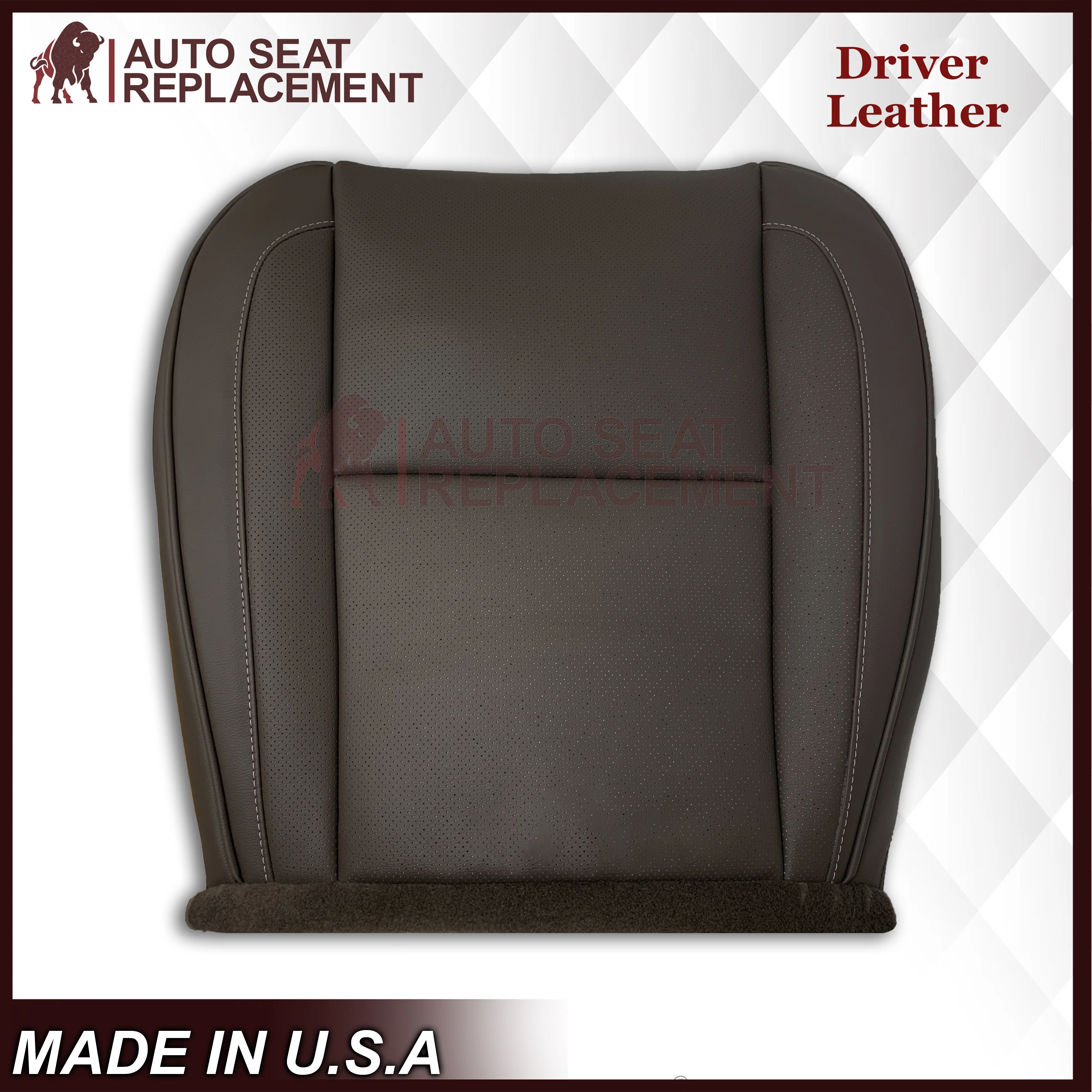 2007-2014 Cadillac Escalade Platinum Edition Replacement Synthetic Leather or Genuine Leather Seat Cover In Brown - Image 6