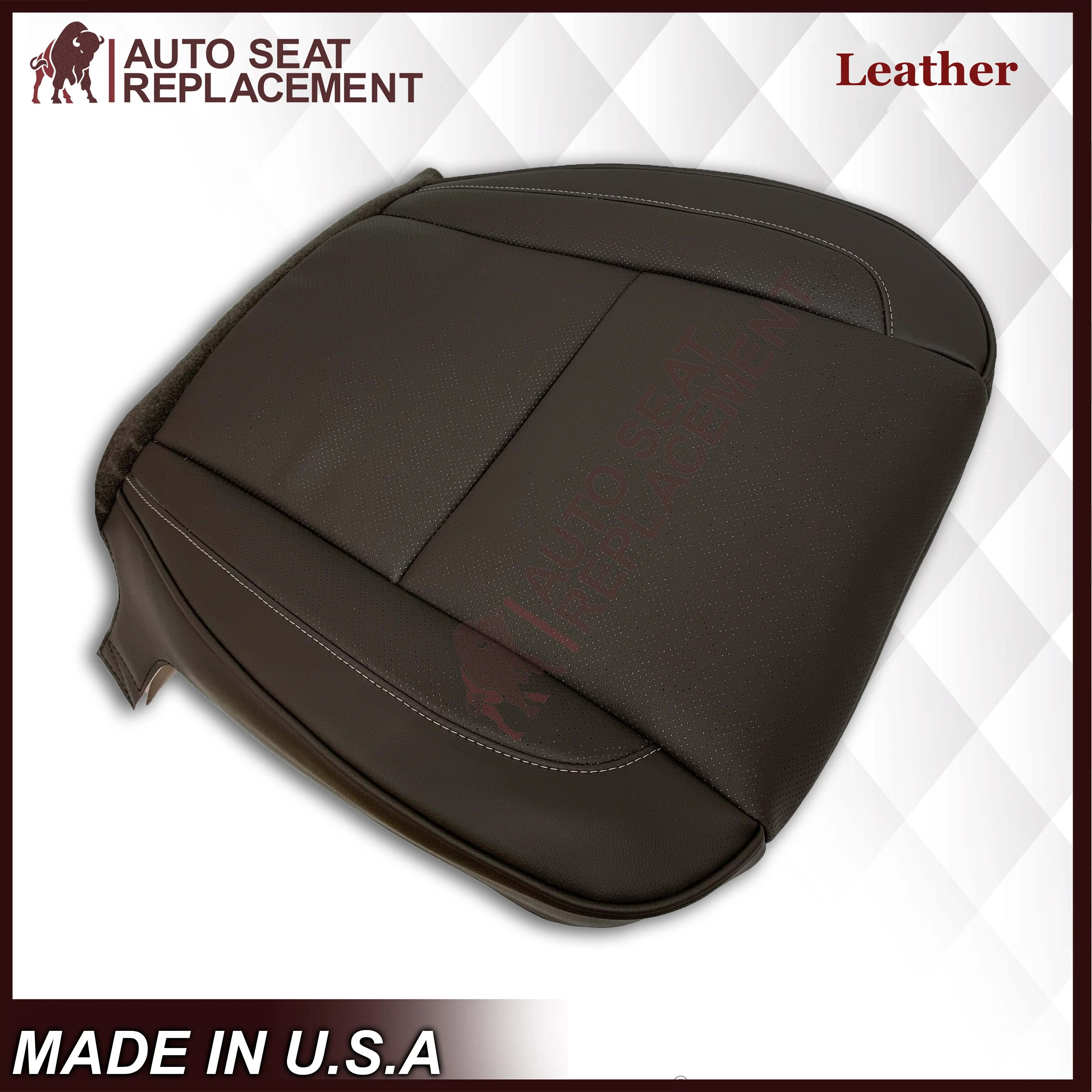 2007-2014 Cadillac Escalade Platinum Edition Replacement Synthetic Leather or Genuine Leather Seat Cover In Brown - Image 8