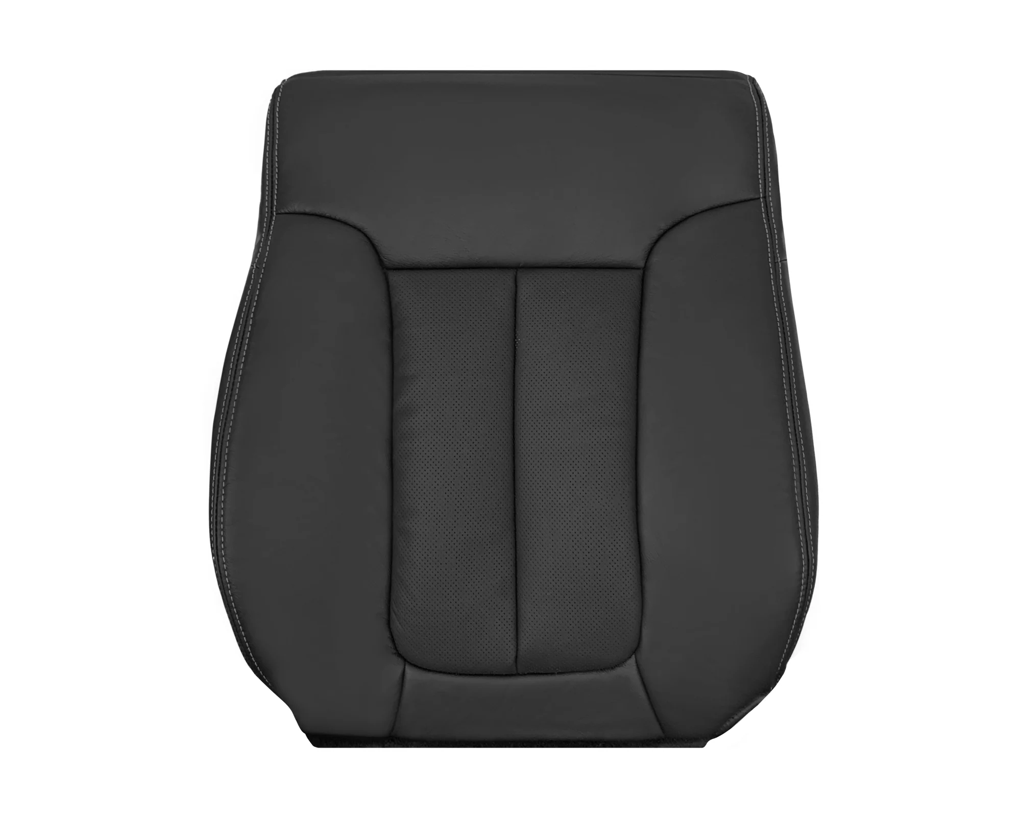 2009 - 2014 Ford F-150 Lariat Replacement Perforated Genuine Leather / Synthetic Leather Seat Cover In Black - Image 18