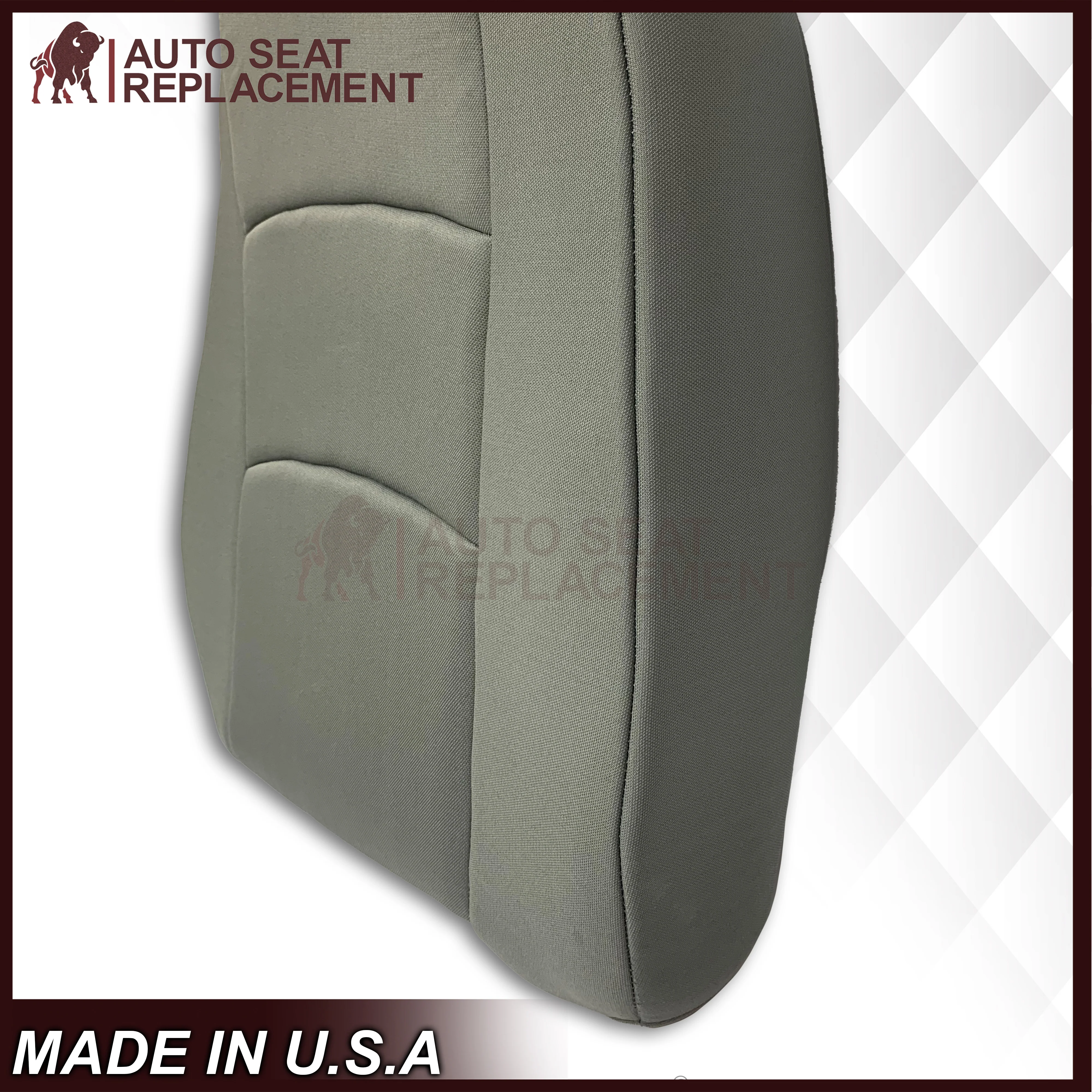 2009-2020 Ford Econoline E350 E450 E550 Gray Cloth Fabric Seat Cover & Cushion Foam - Image 14