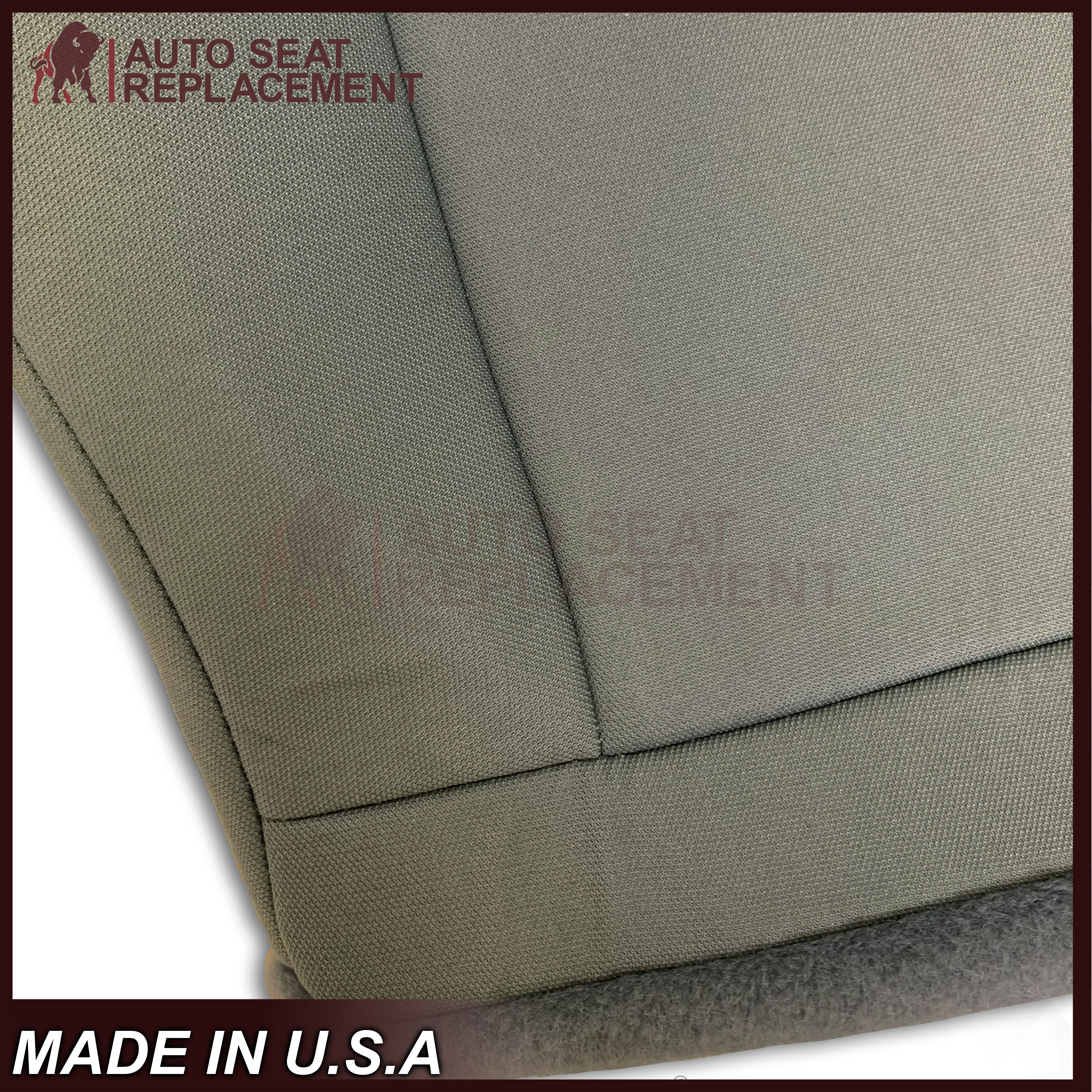 2009-2020 Ford Econoline E350 E450 E550 Gray Cloth Fabric Seat Cover & Cushion Foam - Image 8