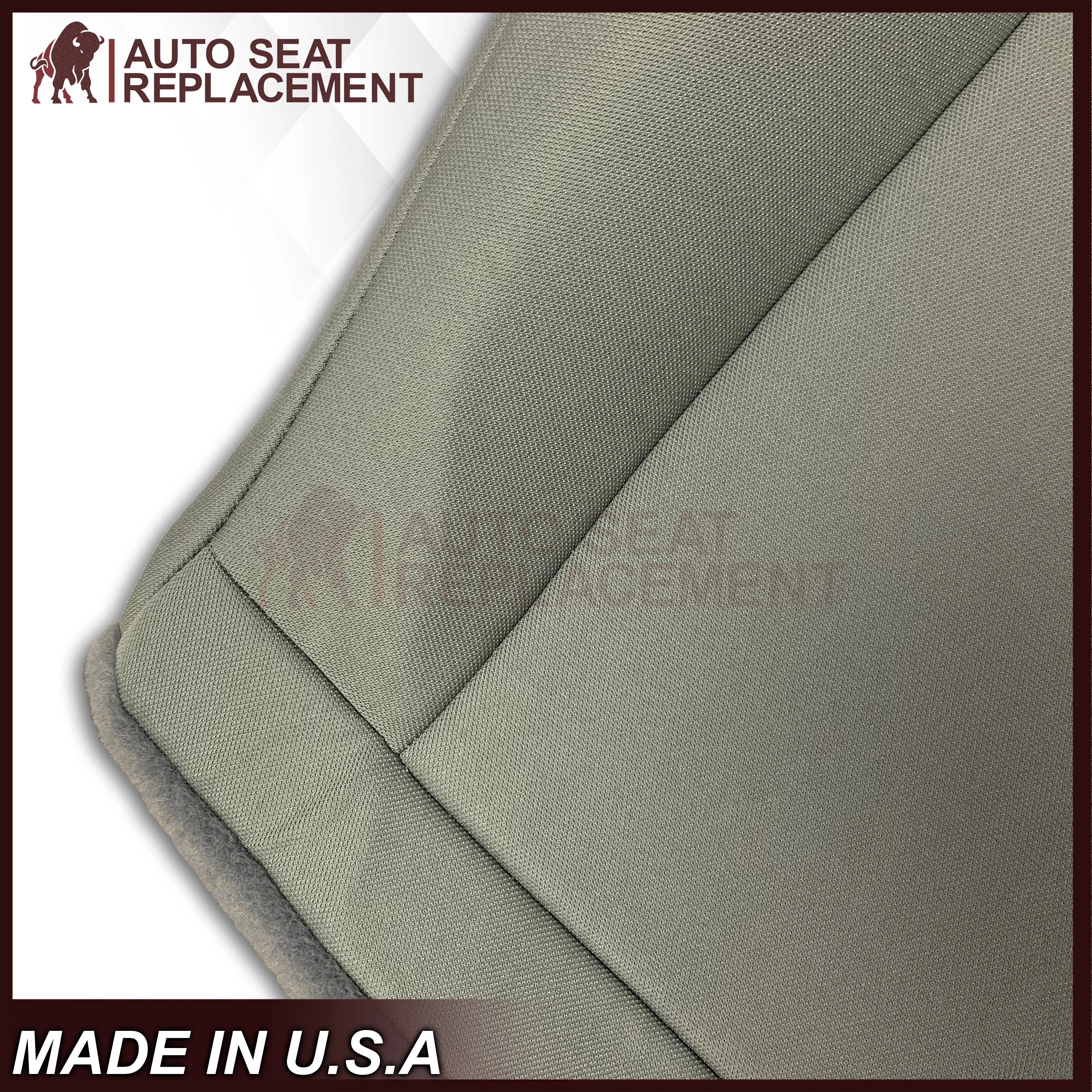 2009-2020 Ford Econoline E350 E450 E550 Gray Cloth Fabric Seat Cover & Cushion Foam - Image 9