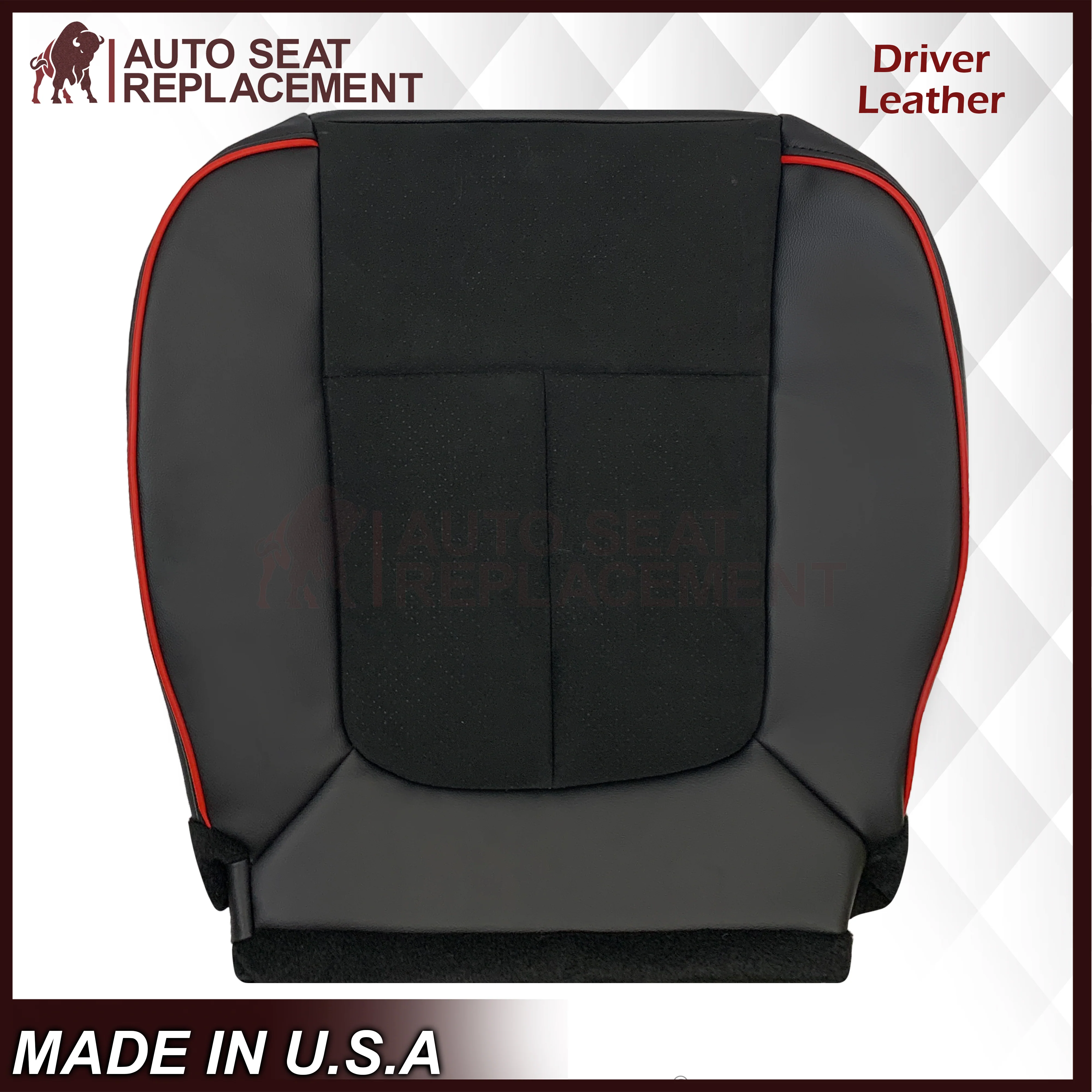 2013–2014 Ford F-150 FX4 Appearance Package Black Seat Cover with Suede Insert - Image 12