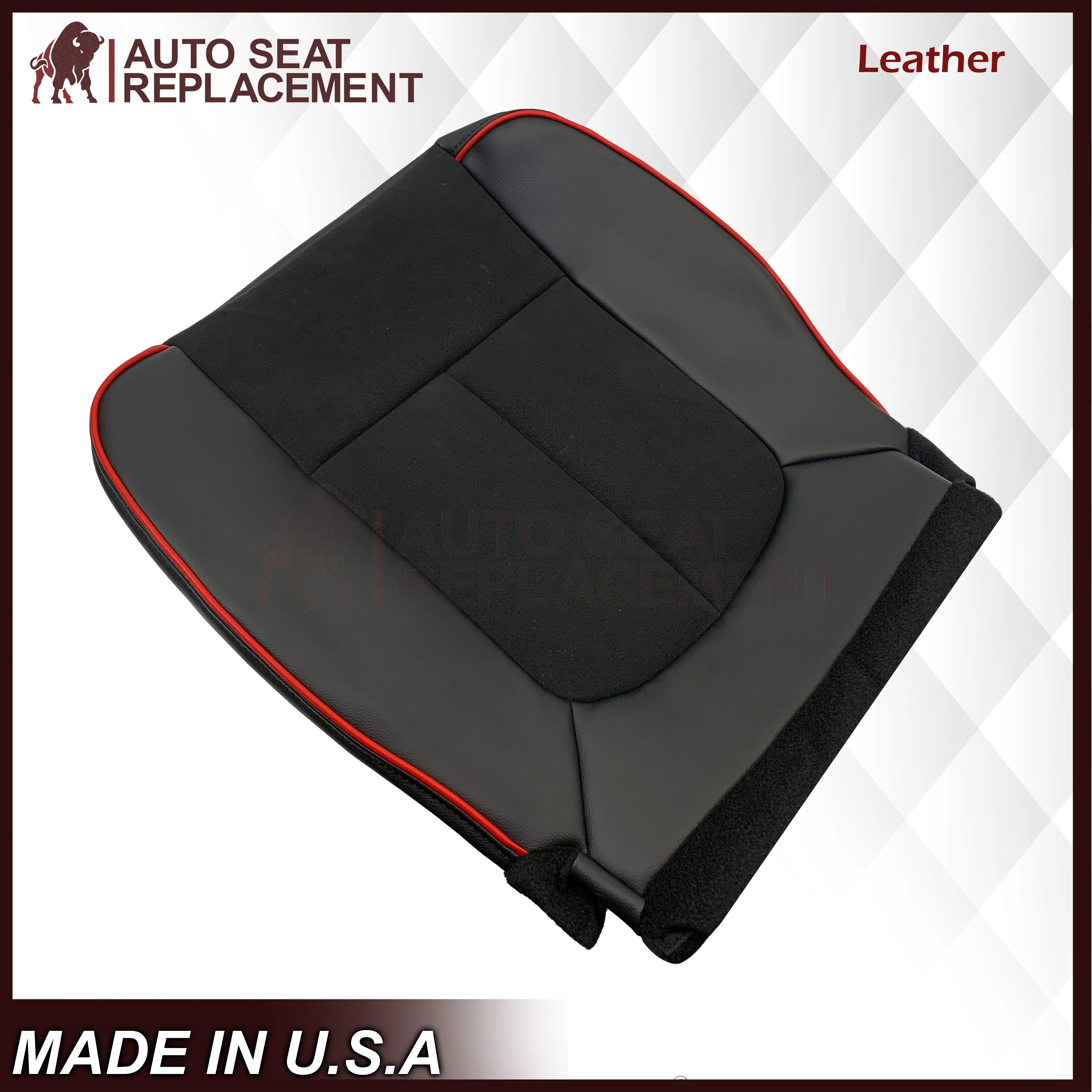 2013–2014 Ford F-150 FX4 Appearance Package Black Seat Cover with Suede Insert - Image 14