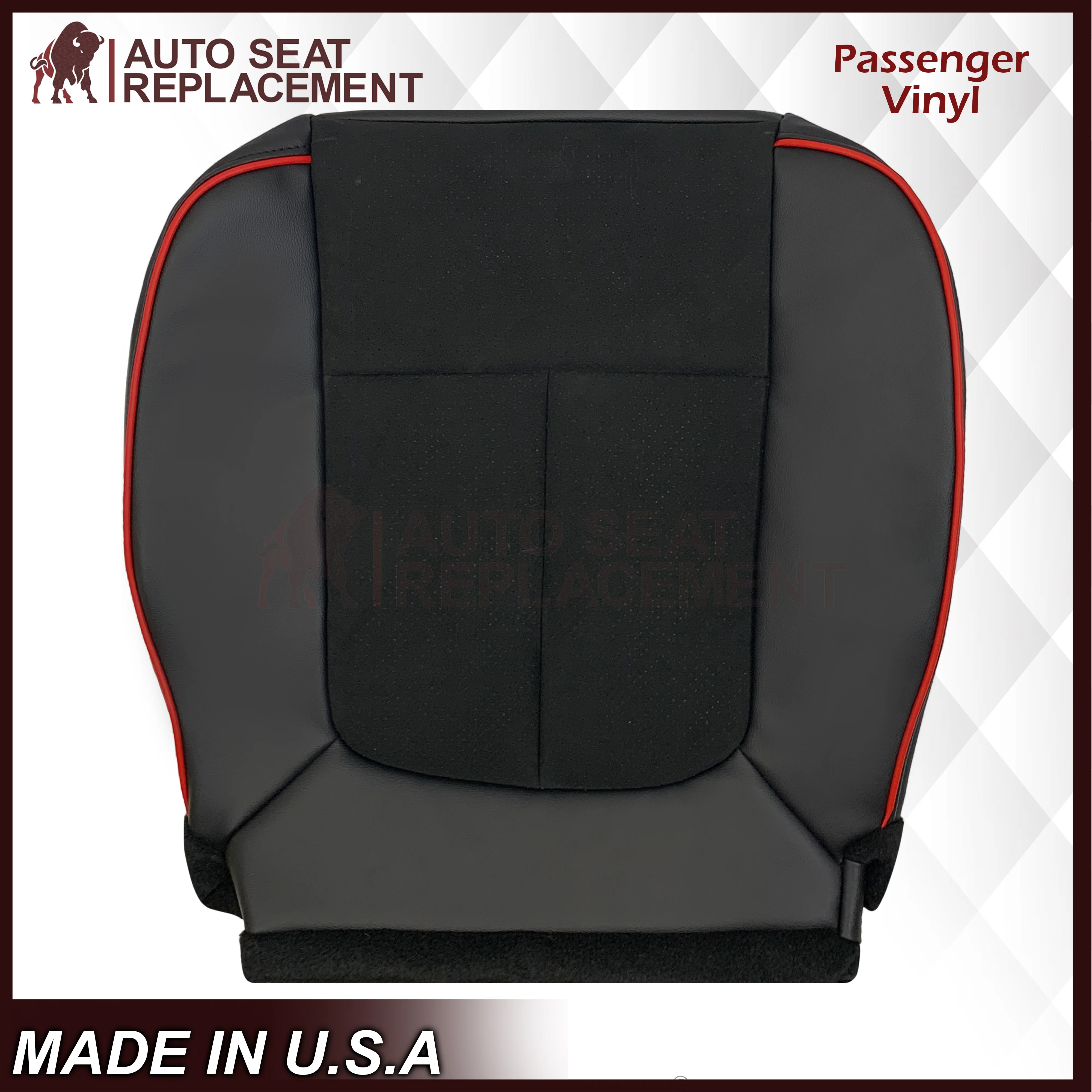 2013–2014 Ford F-150 FX4 Appearance Package Black Seat Cover with Suede Insert - Image 17