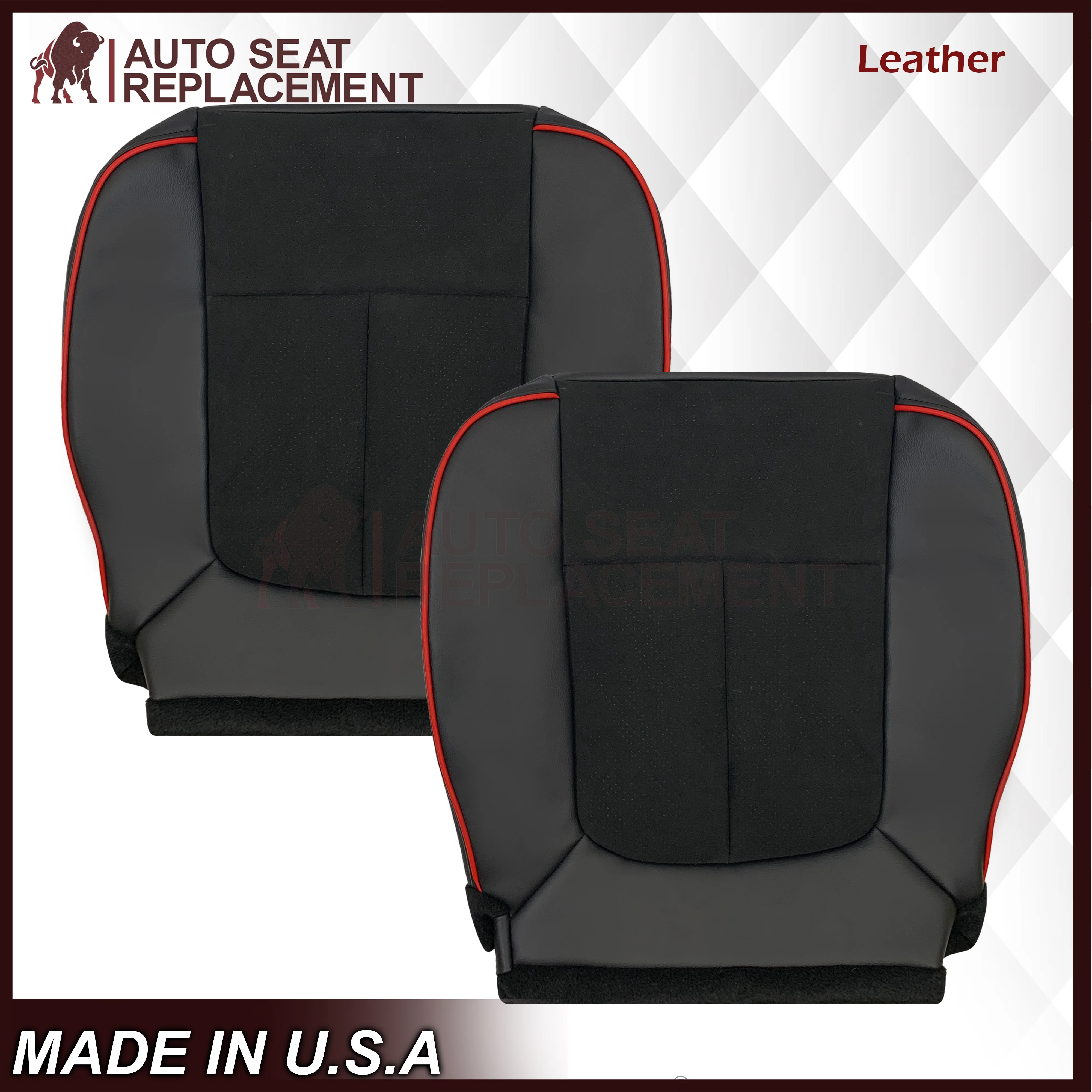2013–2014 Ford F-150 FX4 Appearance Package Black Seat Cover with Suede Insert - Image 18