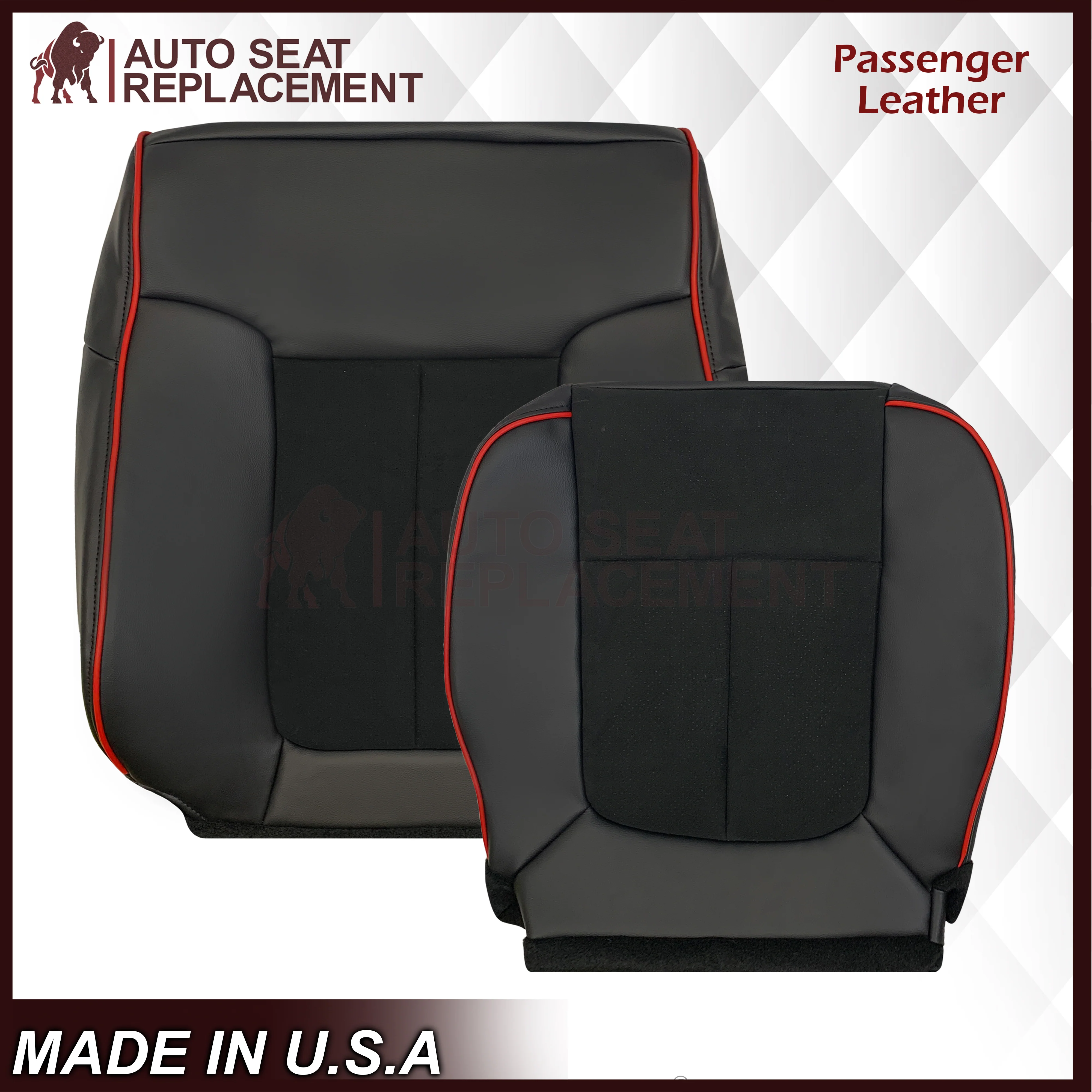 2013–2014 Ford F-150 FX4 Appearance Package Black Seat Cover with Suede Insert - Image 23