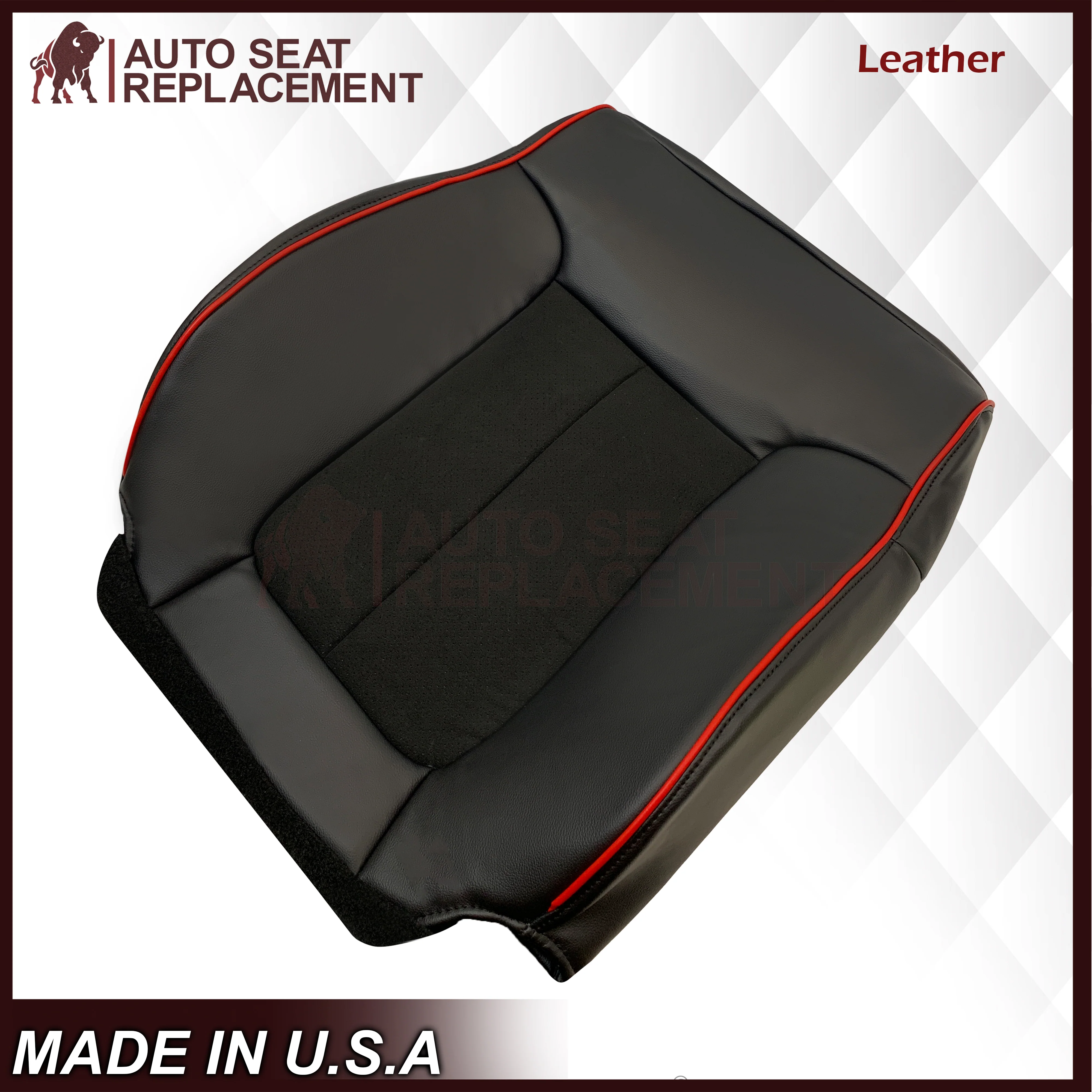 2013–2014 Ford F-150 FX4 Appearance Package Black Seat Cover with Suede Insert - Image 30