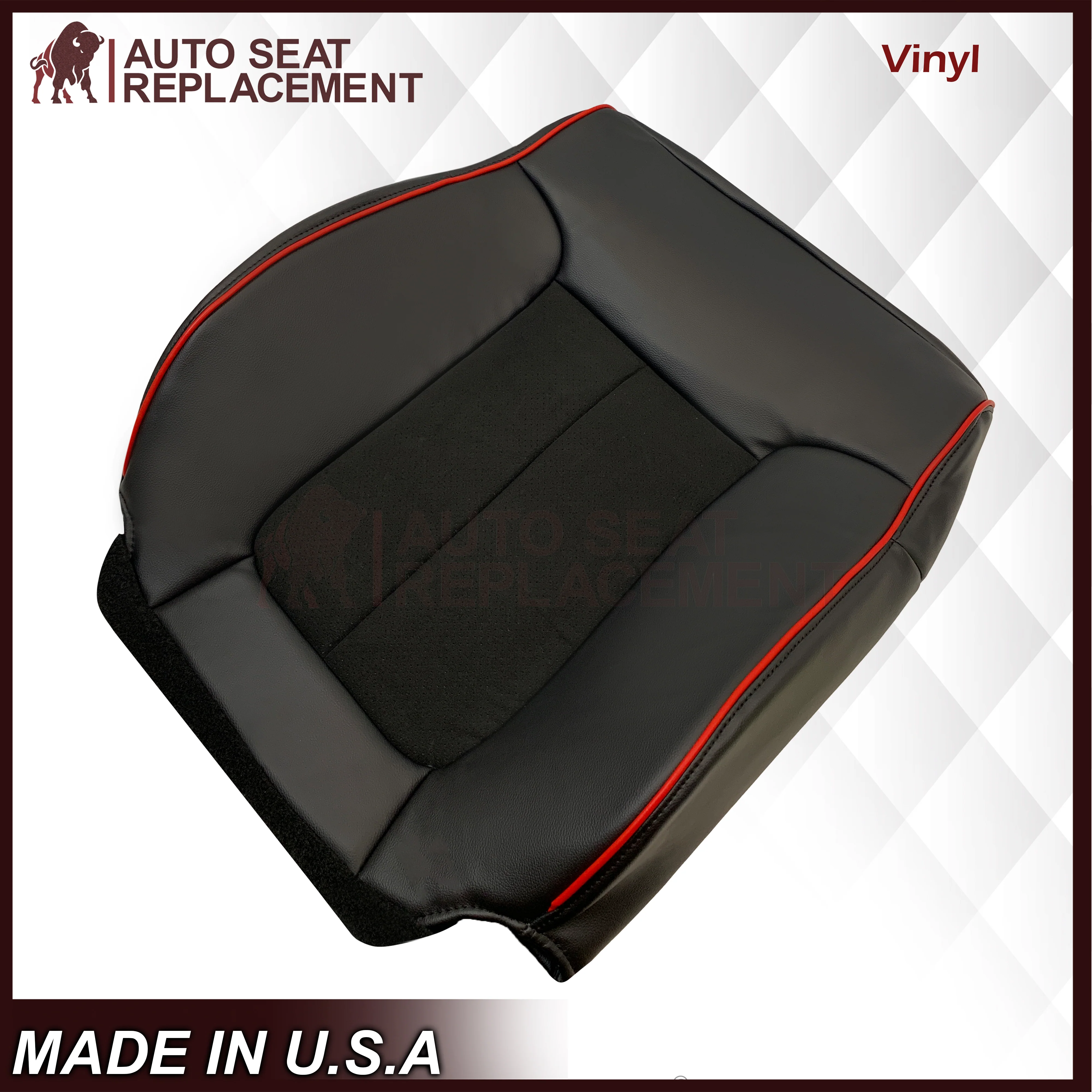 2013–2014 Ford F-150 FX4 Appearance Package Black Seat Cover with Suede Insert - Image 31