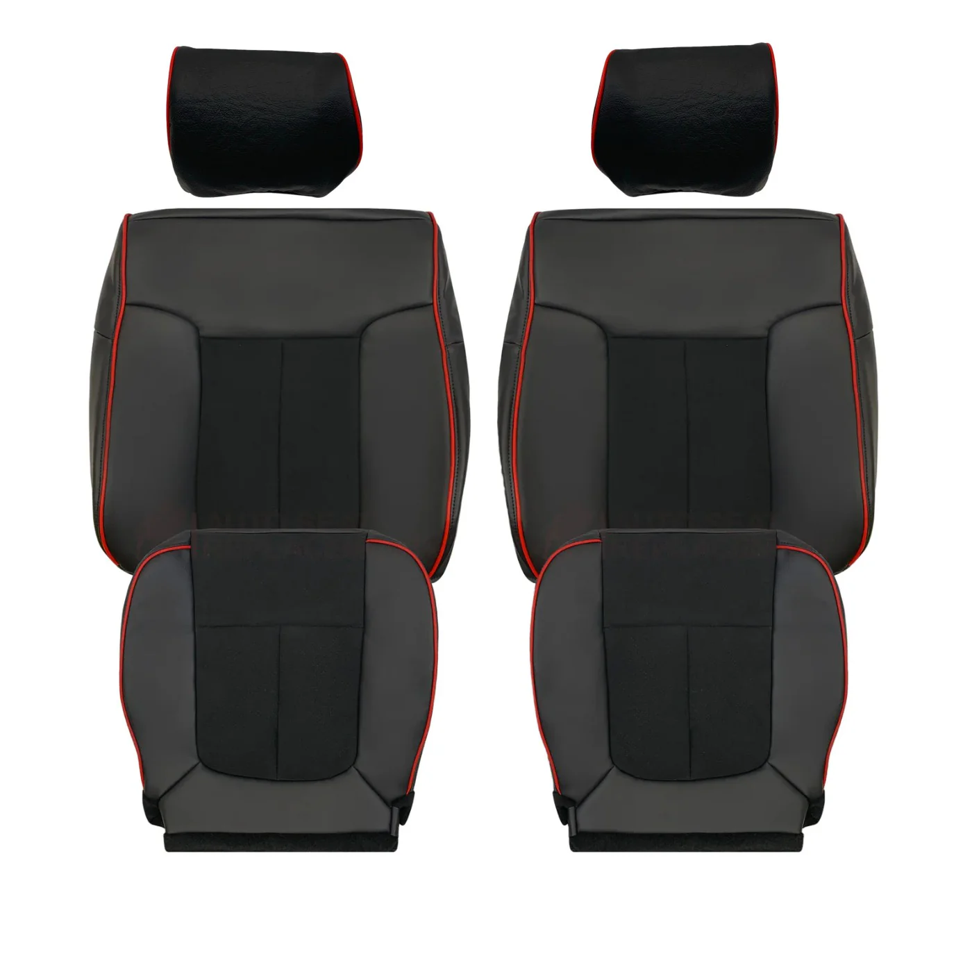 2013–2014 Ford F-150 FX4 Appearance Package Black Seat Cover with Suede Insert - Image 35