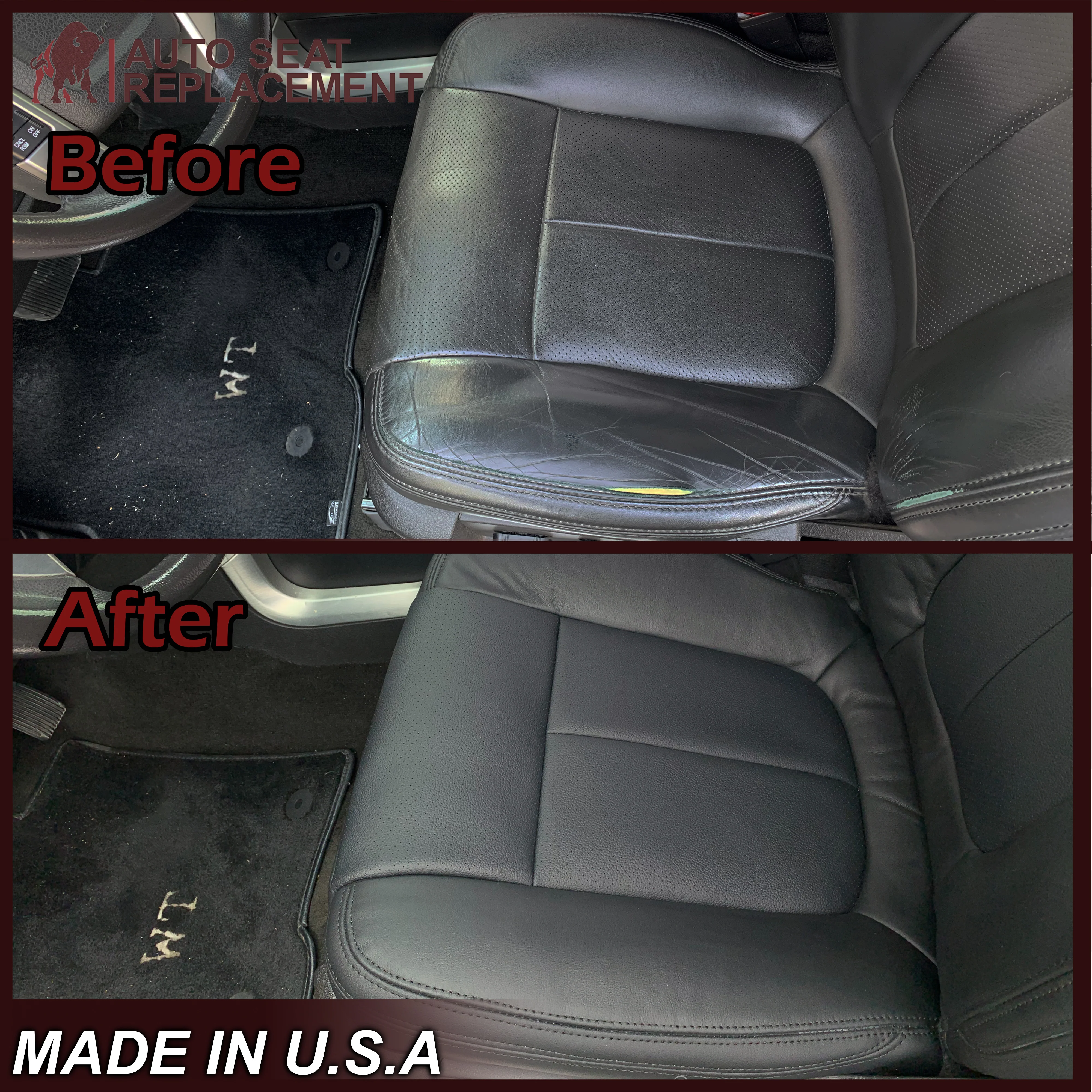 2013–2014 Ford F-150 FX4 Appearance Package Black Seat Cover with Suede Insert - Image 5