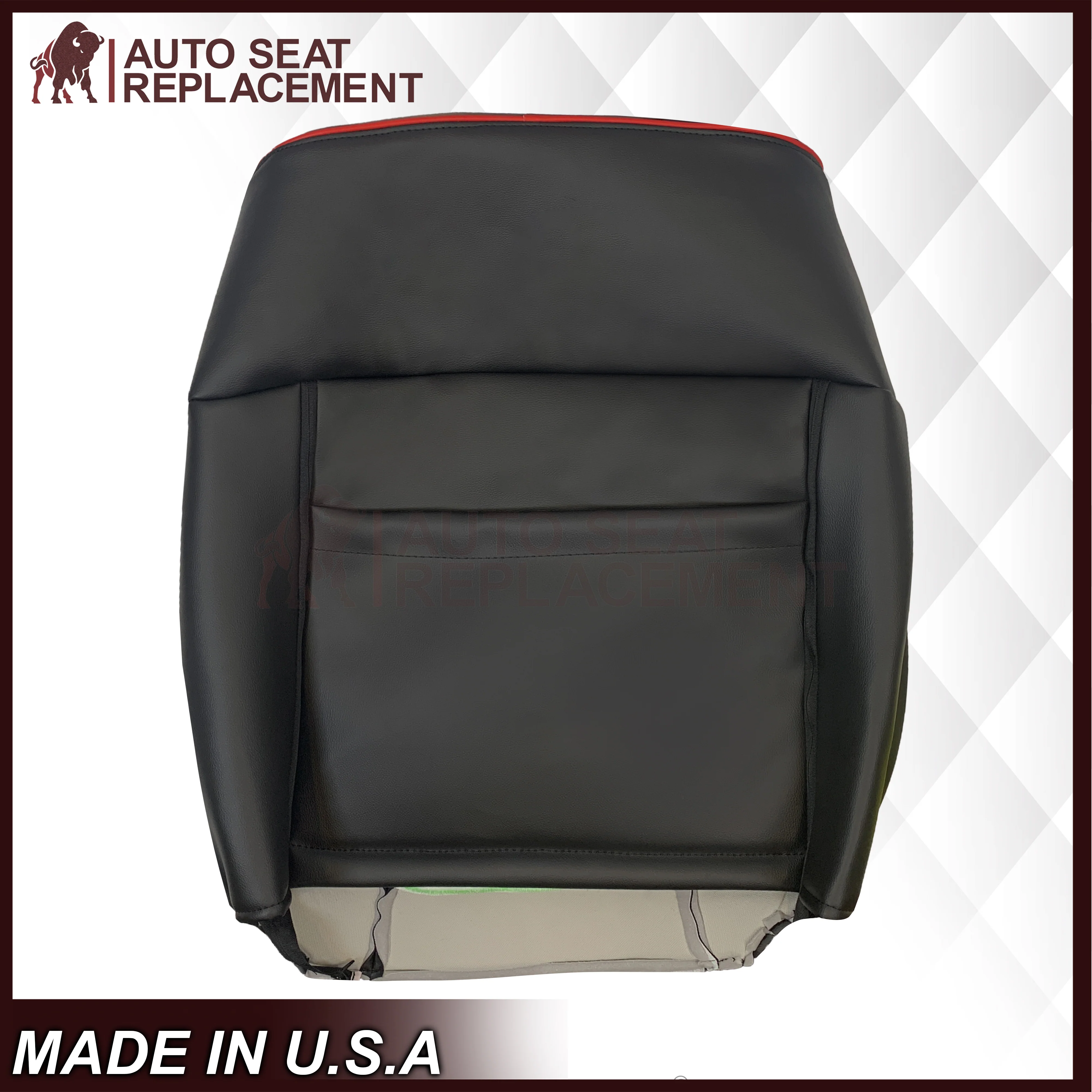 2013–2014 Ford F-150 FX4 Appearance Package Black Seat Cover with Suede Insert - Image 6