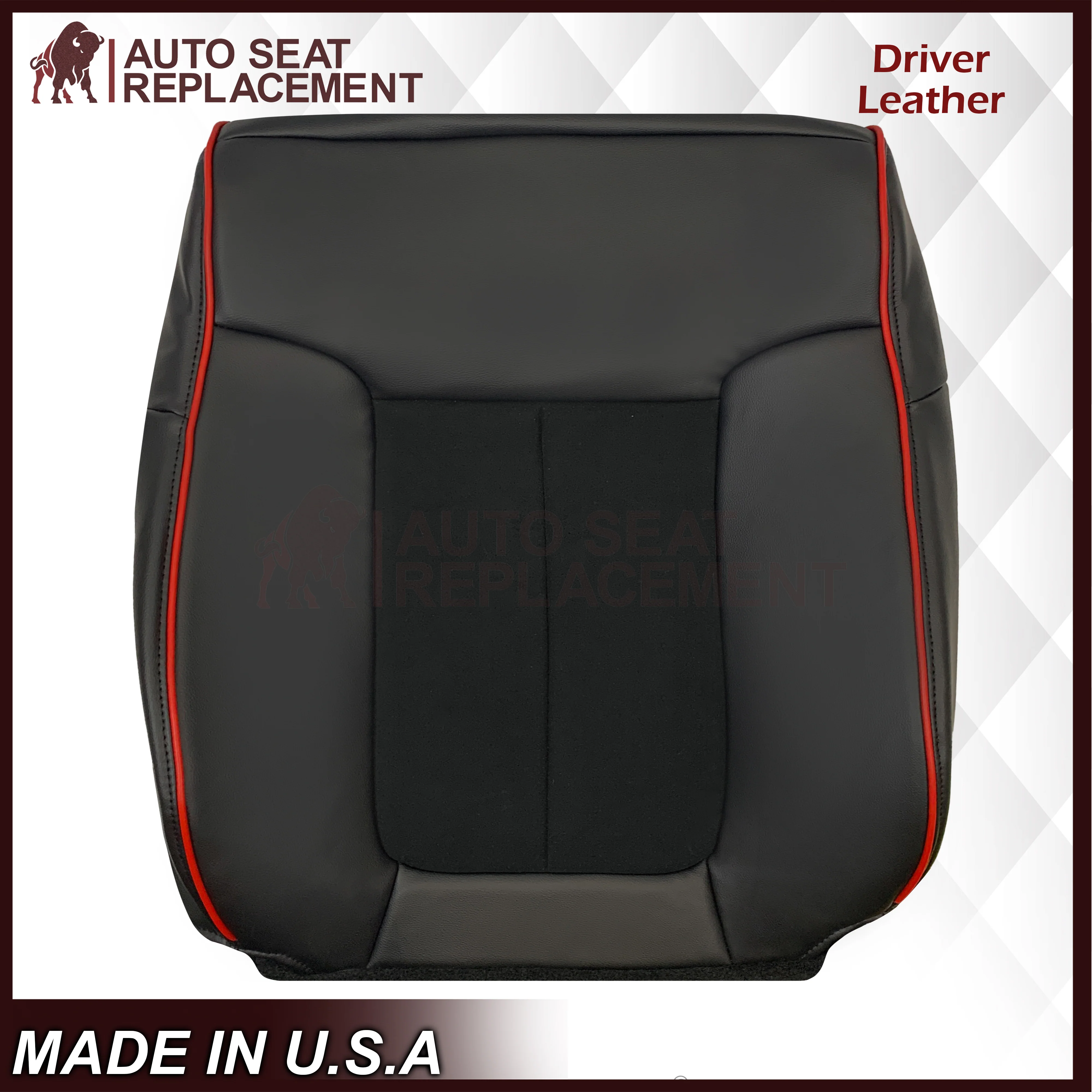 2013–2014 Ford F-150 FX4 Appearance Package Black Seat Cover with Suede Insert - Image 7