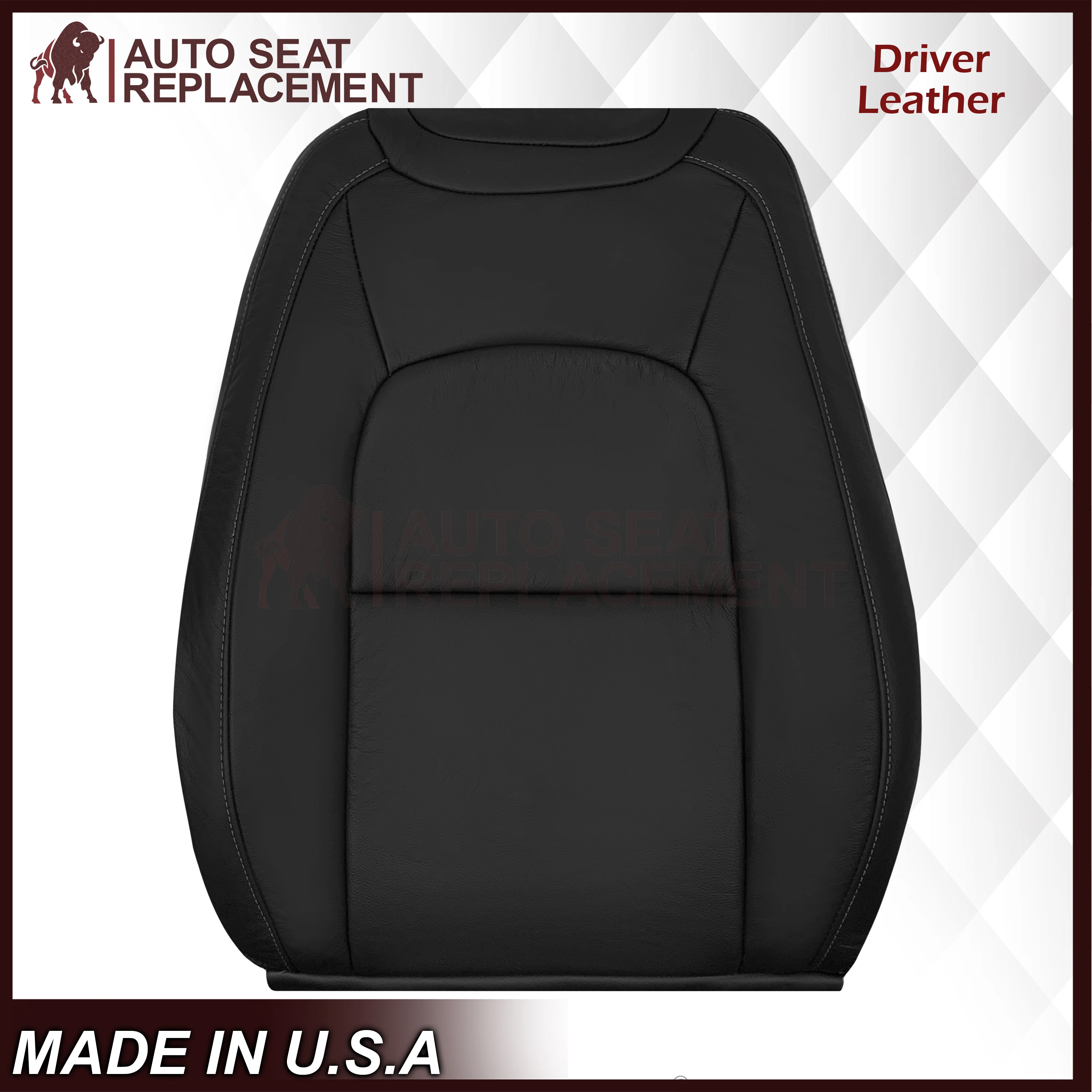 2015-2022 Chevy Colorado LT ZR2 LTZ LS Replacement Seat Covers In Black: Choose In Leather or Vinyl - Image 16