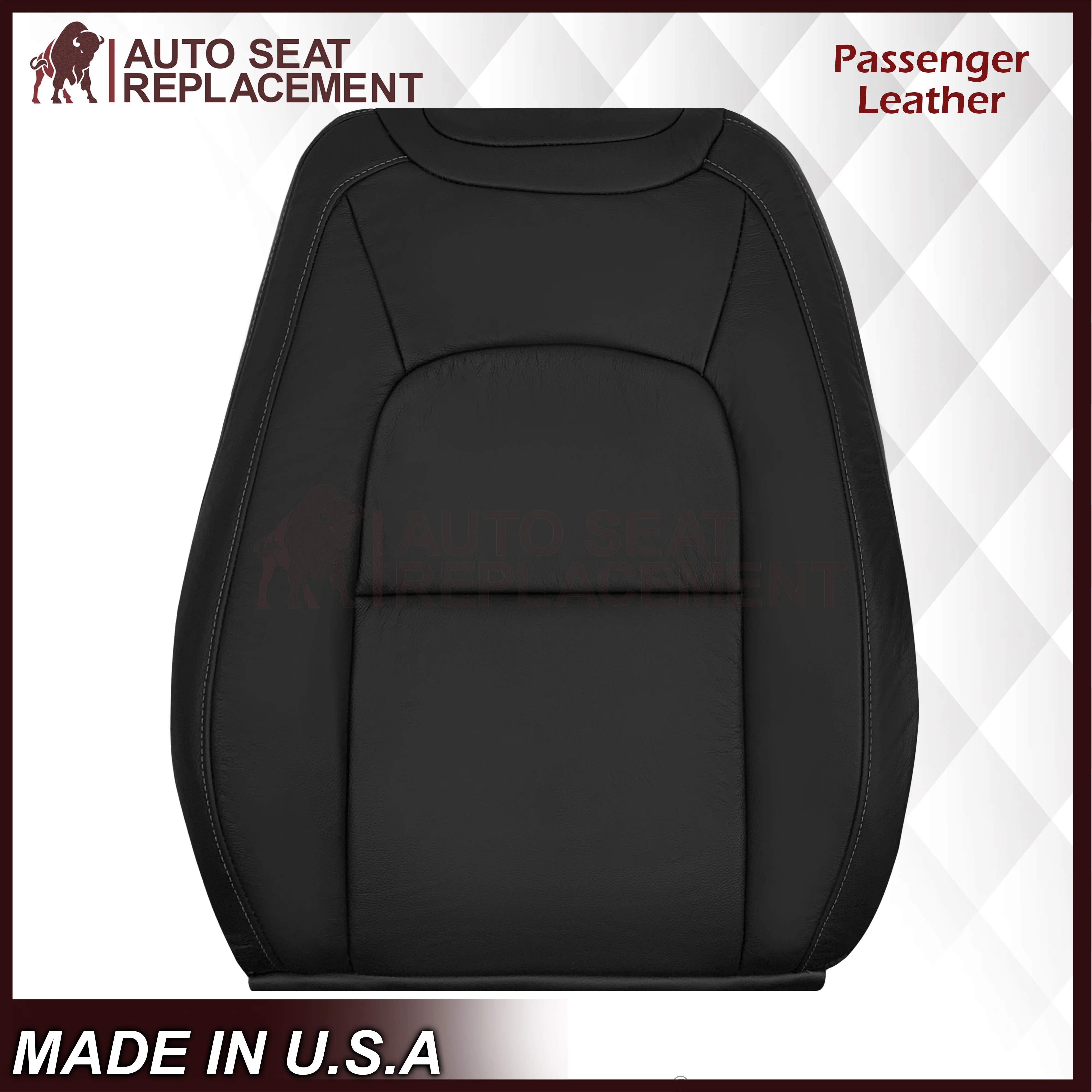 2015-2022 Chevy Colorado LT ZR2 LTZ LS Replacement Seat Covers In Black: Choose In Leather or Vinyl - Image 21