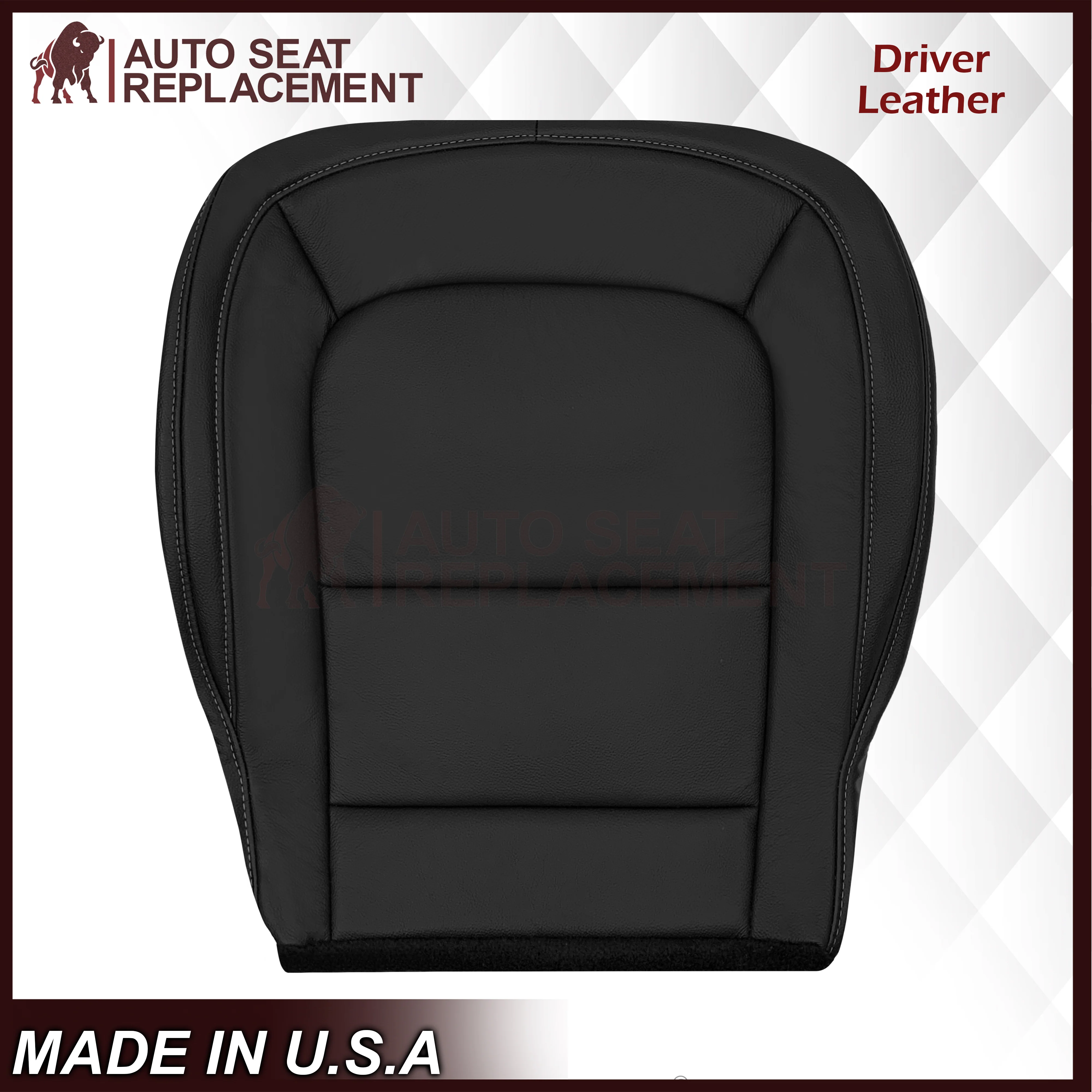 2015-2022 Chevy Colorado LT ZR2 LTZ LS Replacement Seat Covers In Black: Choose In Leather or Vinyl - Image 4