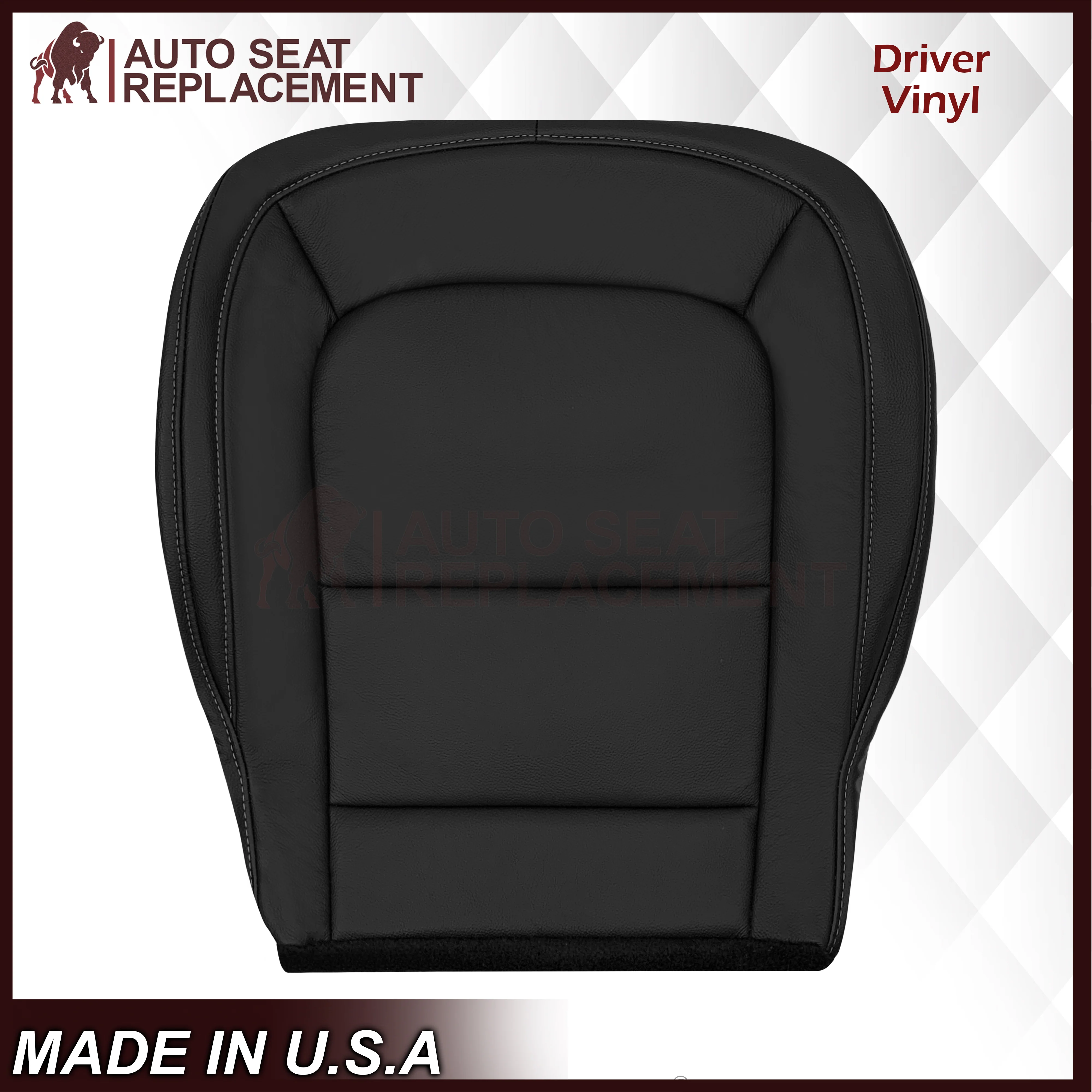 2015-2022 Chevy Colorado LT ZR2 LTZ LS Replacement Seat Covers In Black: Choose In Leather or Vinyl - Image 5