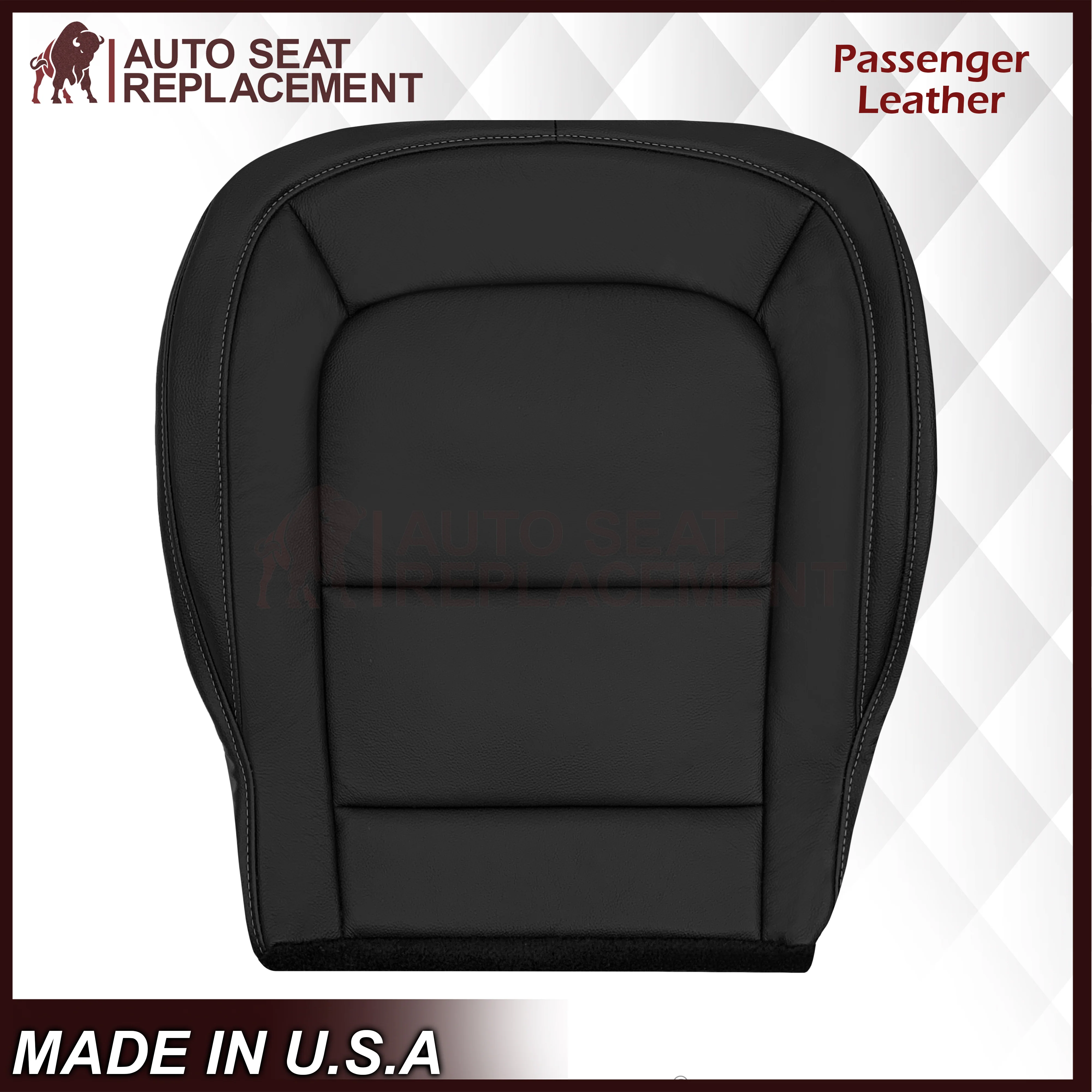 2015-2022 Chevy Colorado LT ZR2 LTZ LS Replacement Seat Covers In Black: Choose In Leather or Vinyl - Image 6