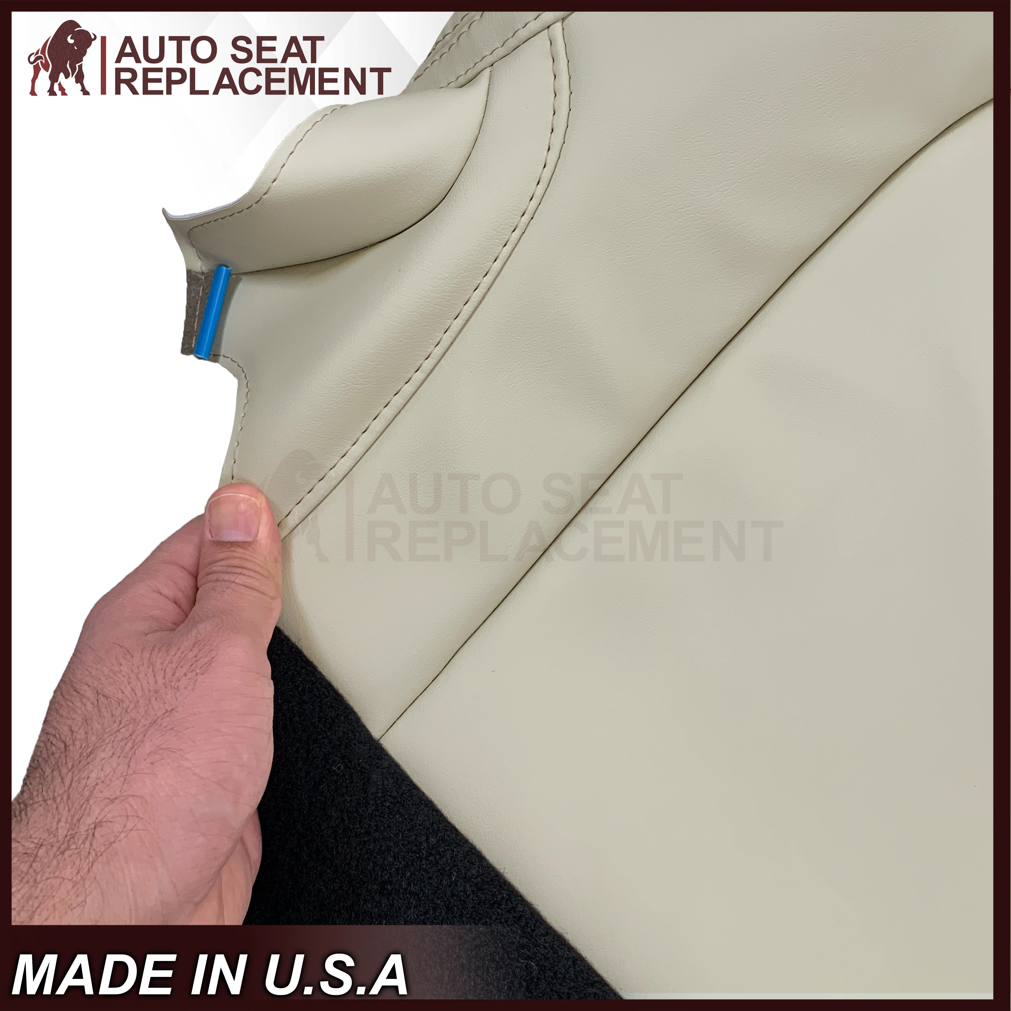 2018-2022 Land Range Rover Replacement Bottom Seat Cover In Ivory - Image 13