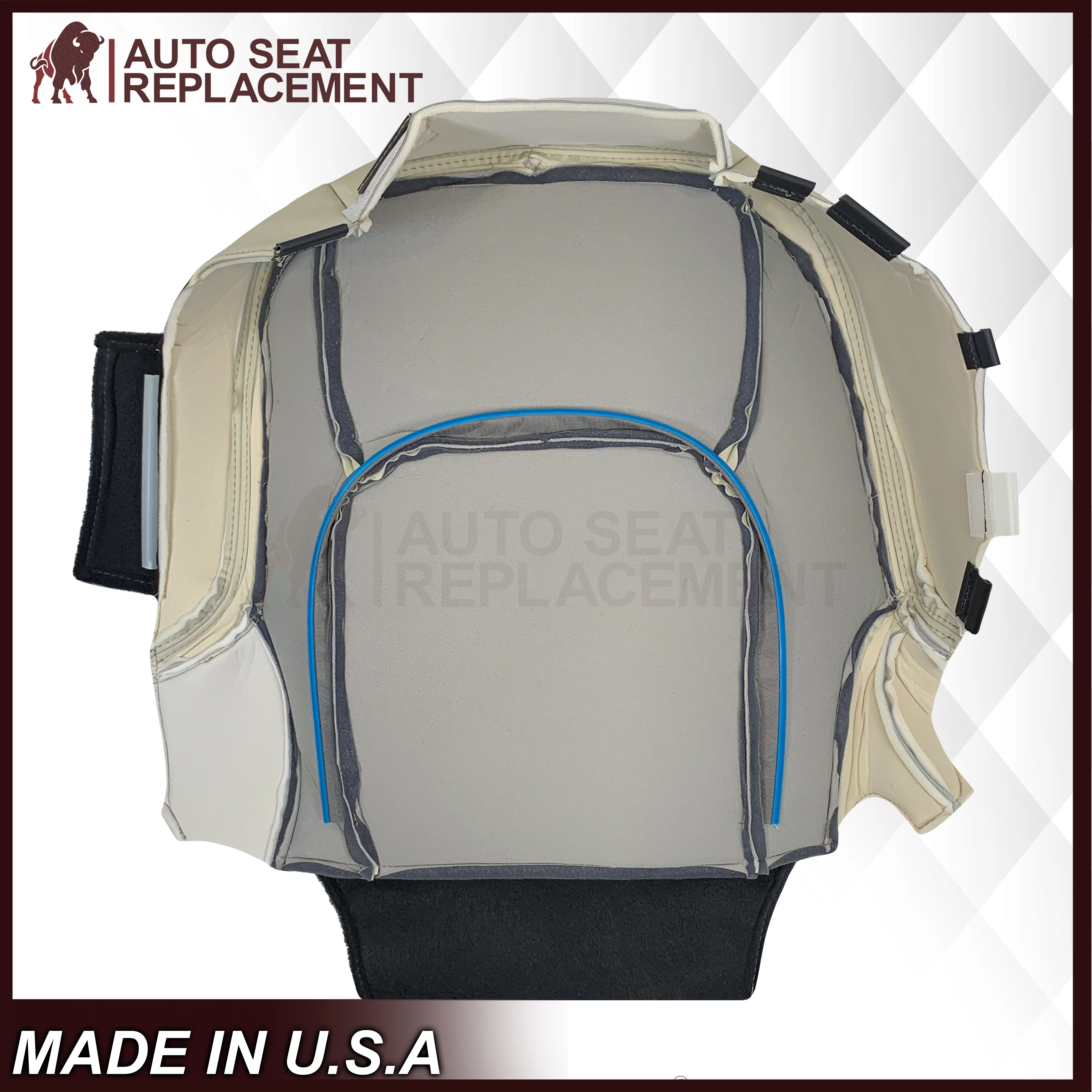 2018-2022 Land Range Rover Replacement Bottom Seat Cover In Ivory - Image 4